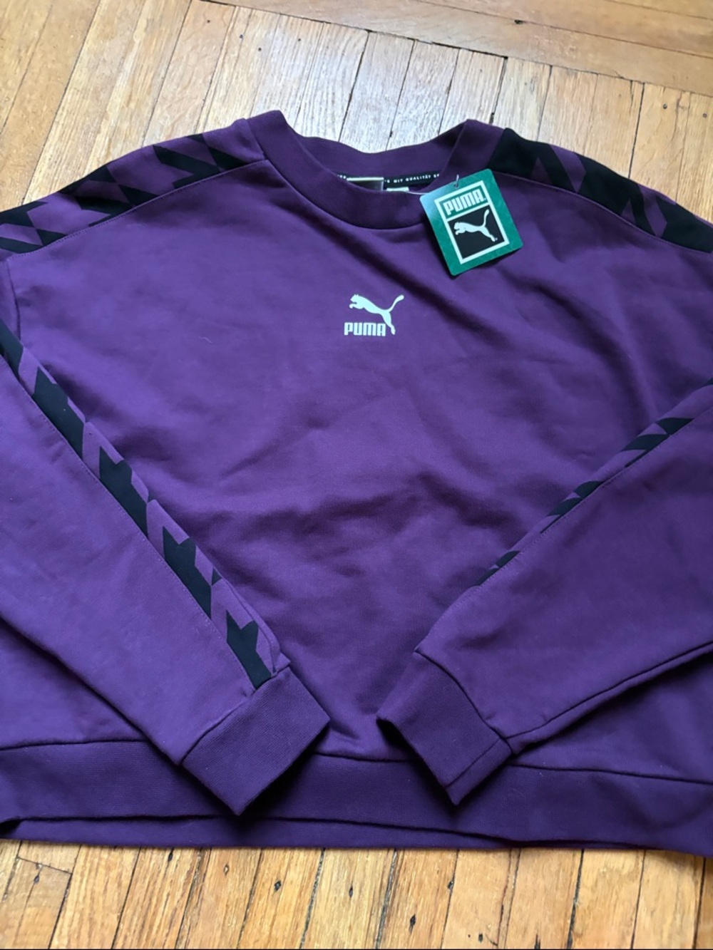 Puma Trend AOP Crew Cropped Sweatshirt